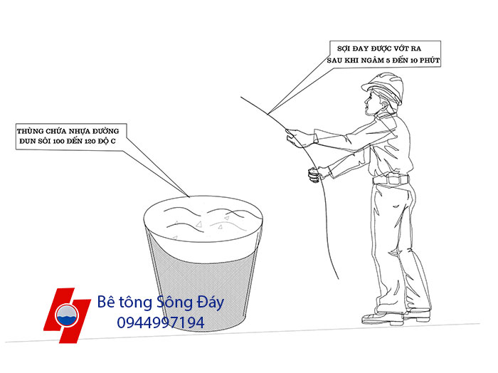 Nhúng bao tải đay nhựa đường nhung bao tai day nhua duong